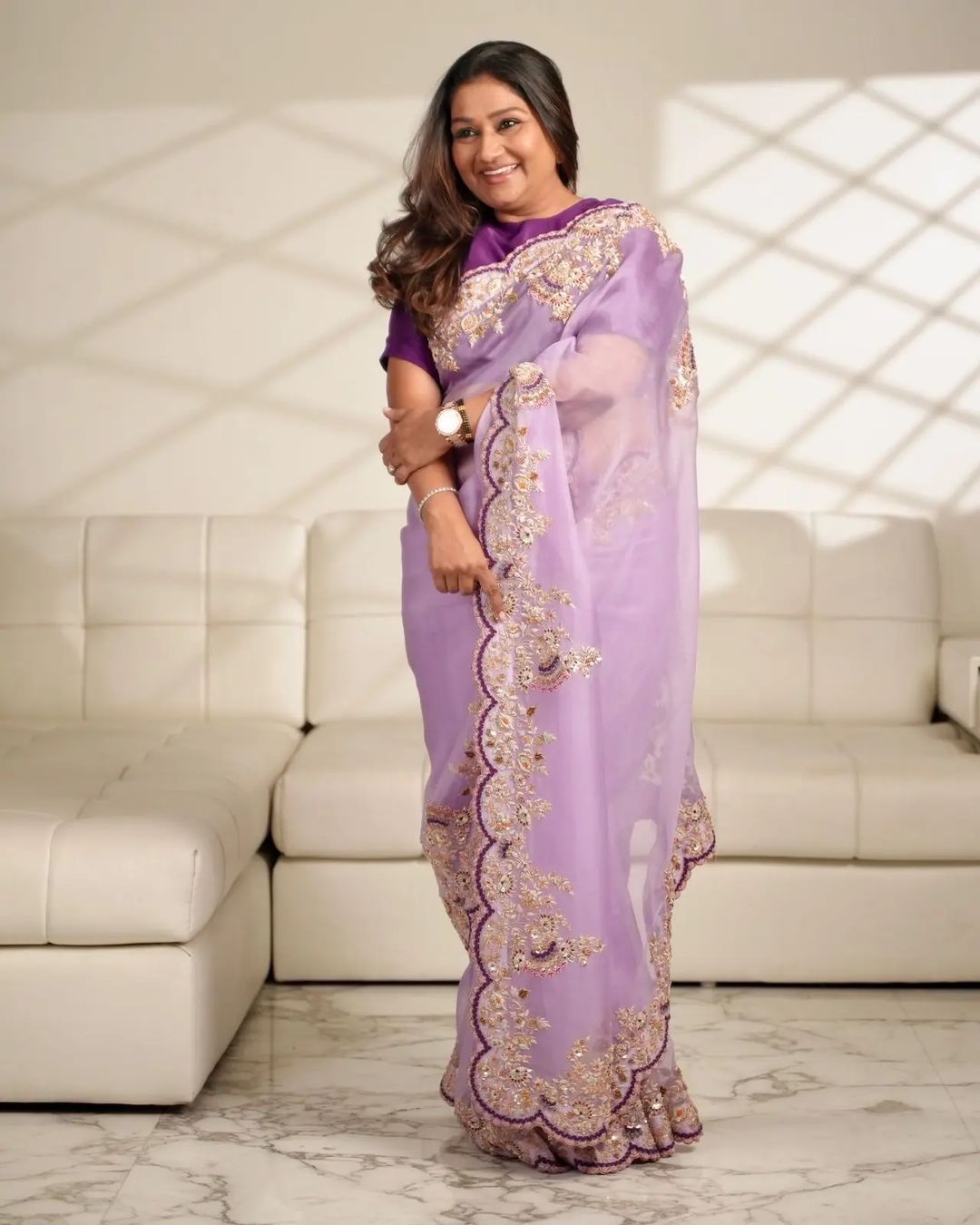 Gota Patti and Sequence Work Saree - Yashudharaa